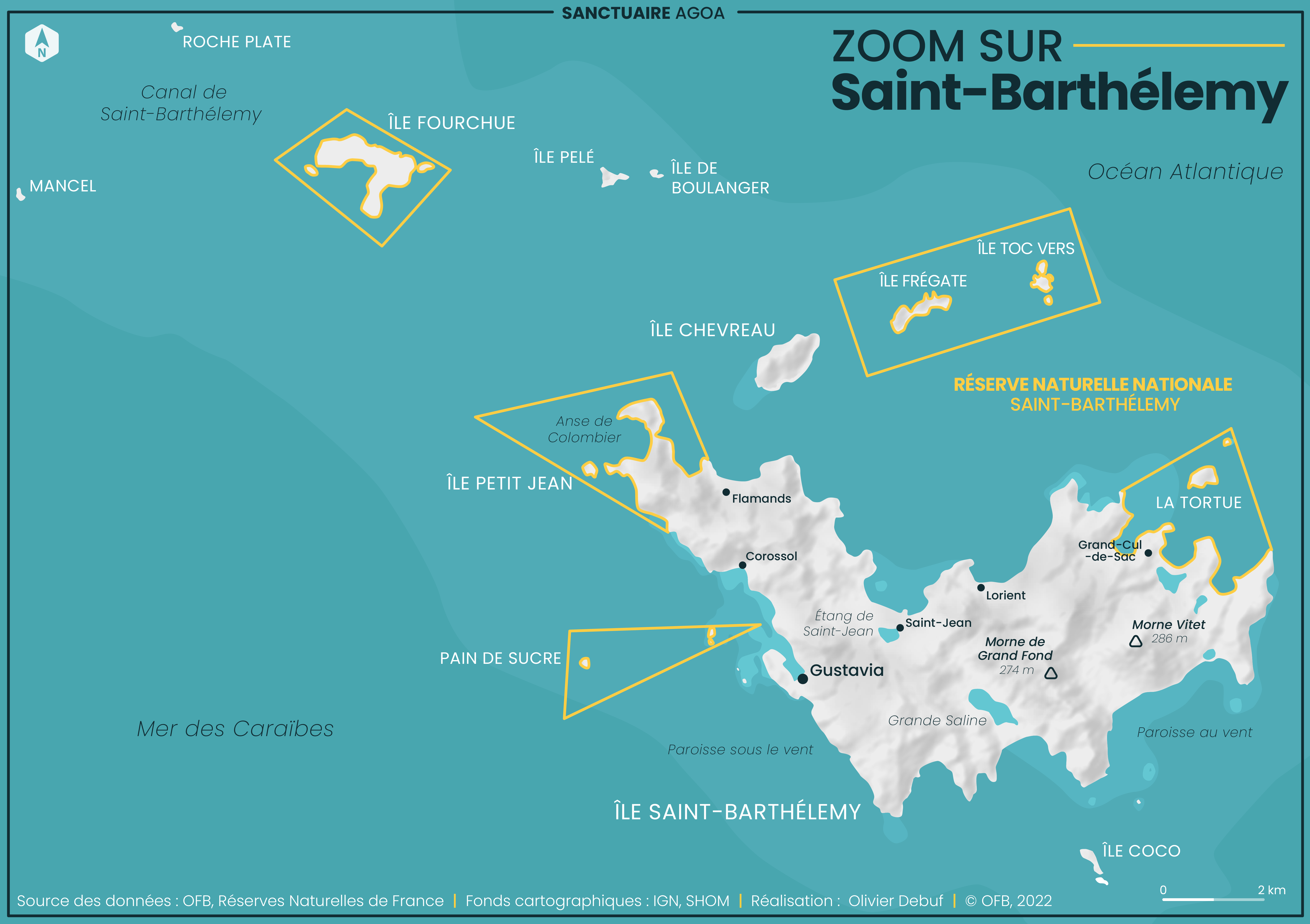 Carte de Saint-Barthélemy
