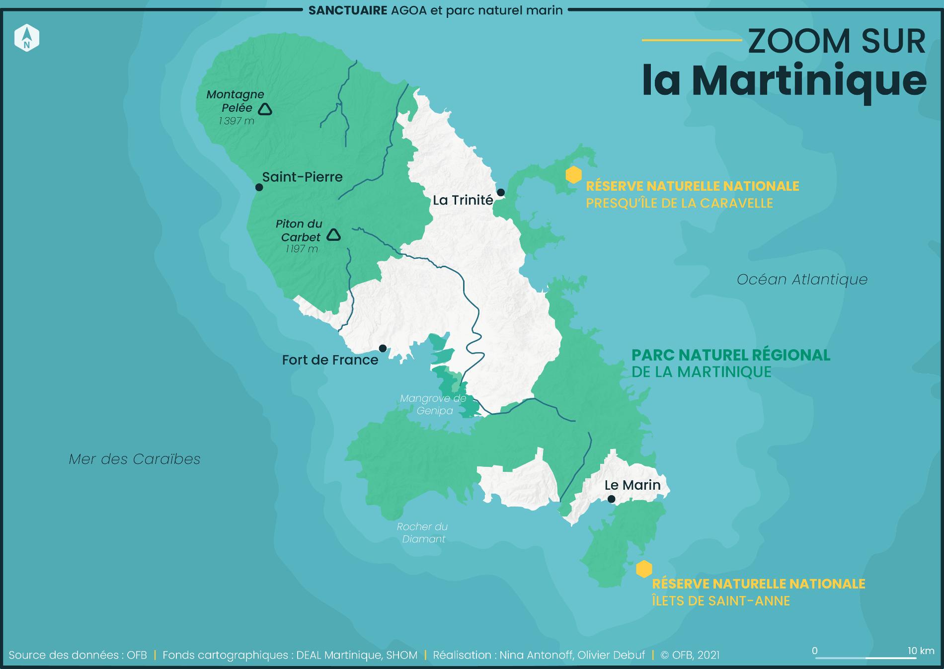 Carte Martinique