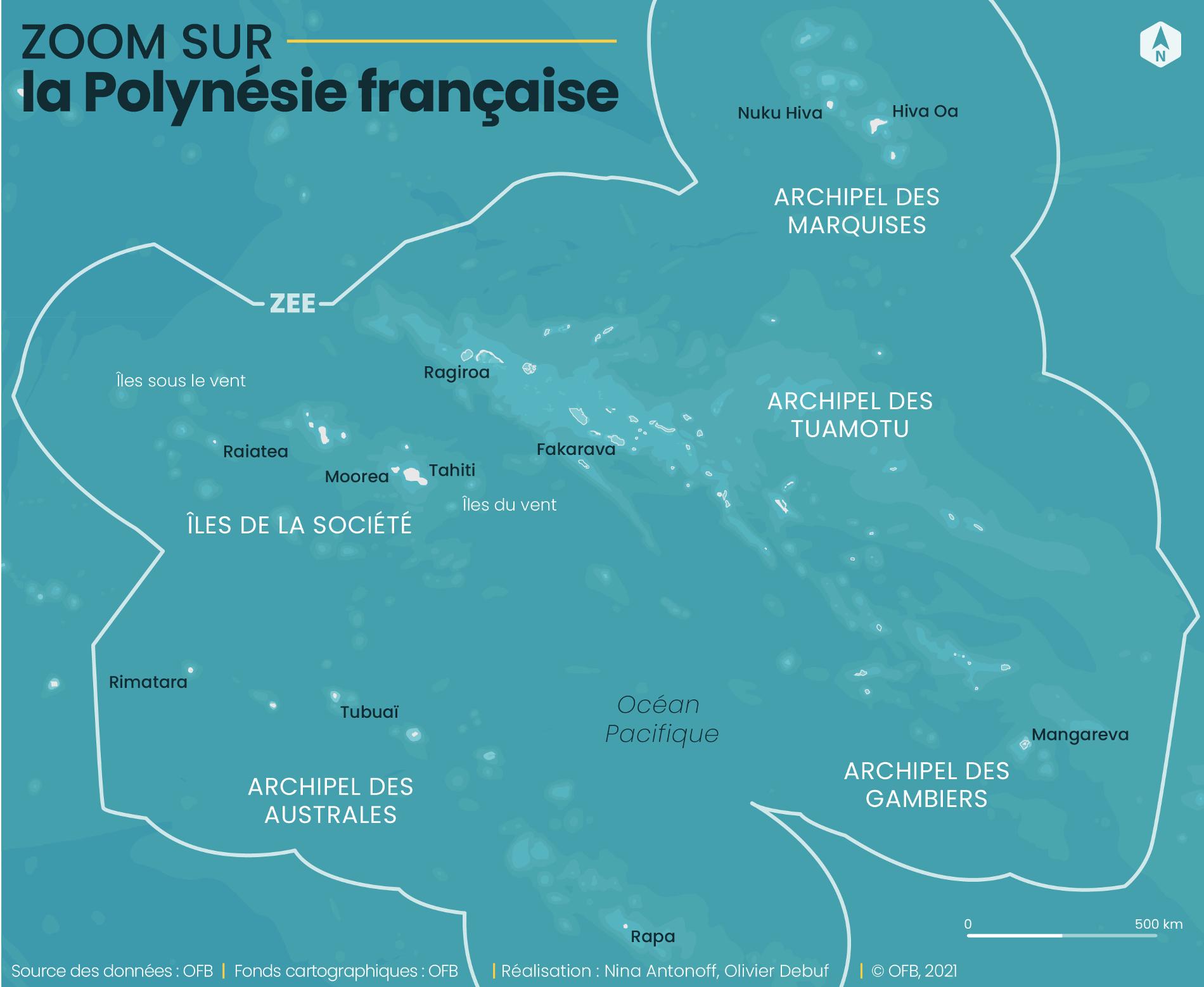 Carte Polynésie française