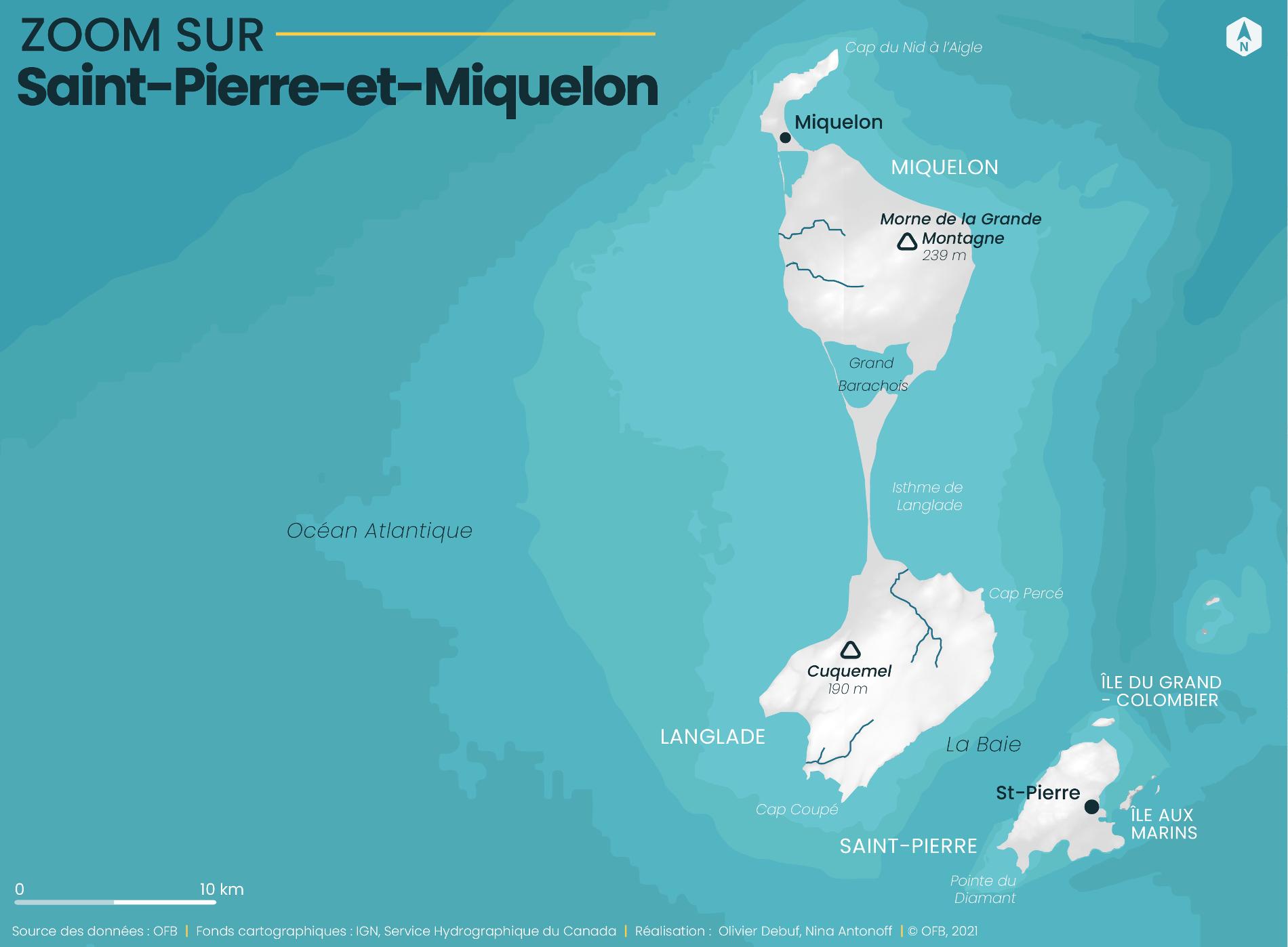 Carte Saint-Pierre-et-Miquelon