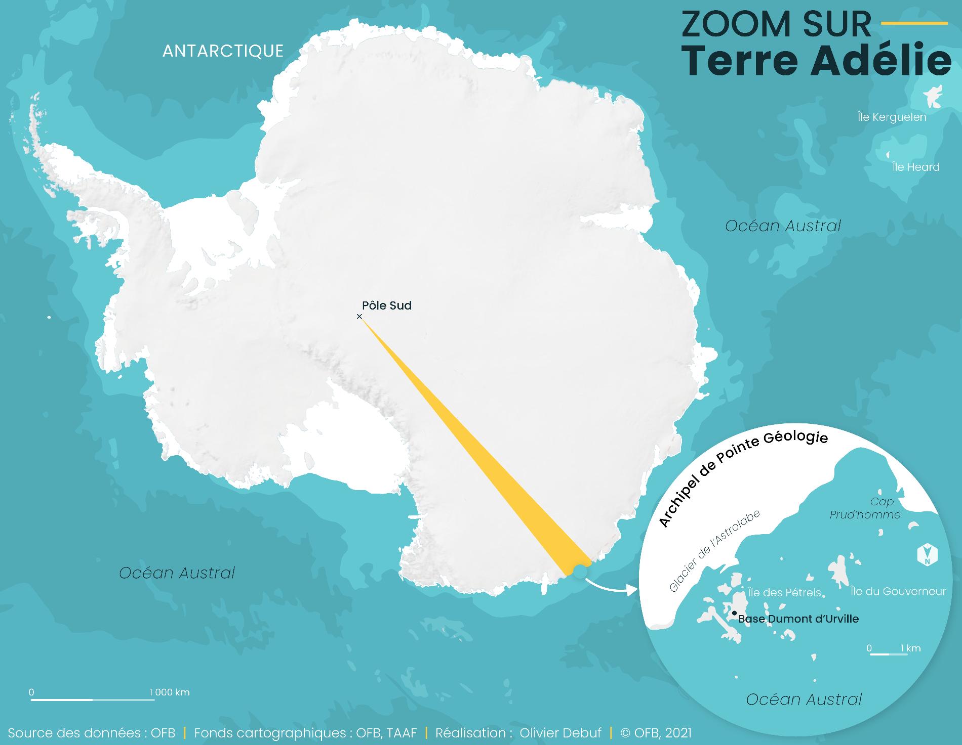 Cartographie Terre Adélie