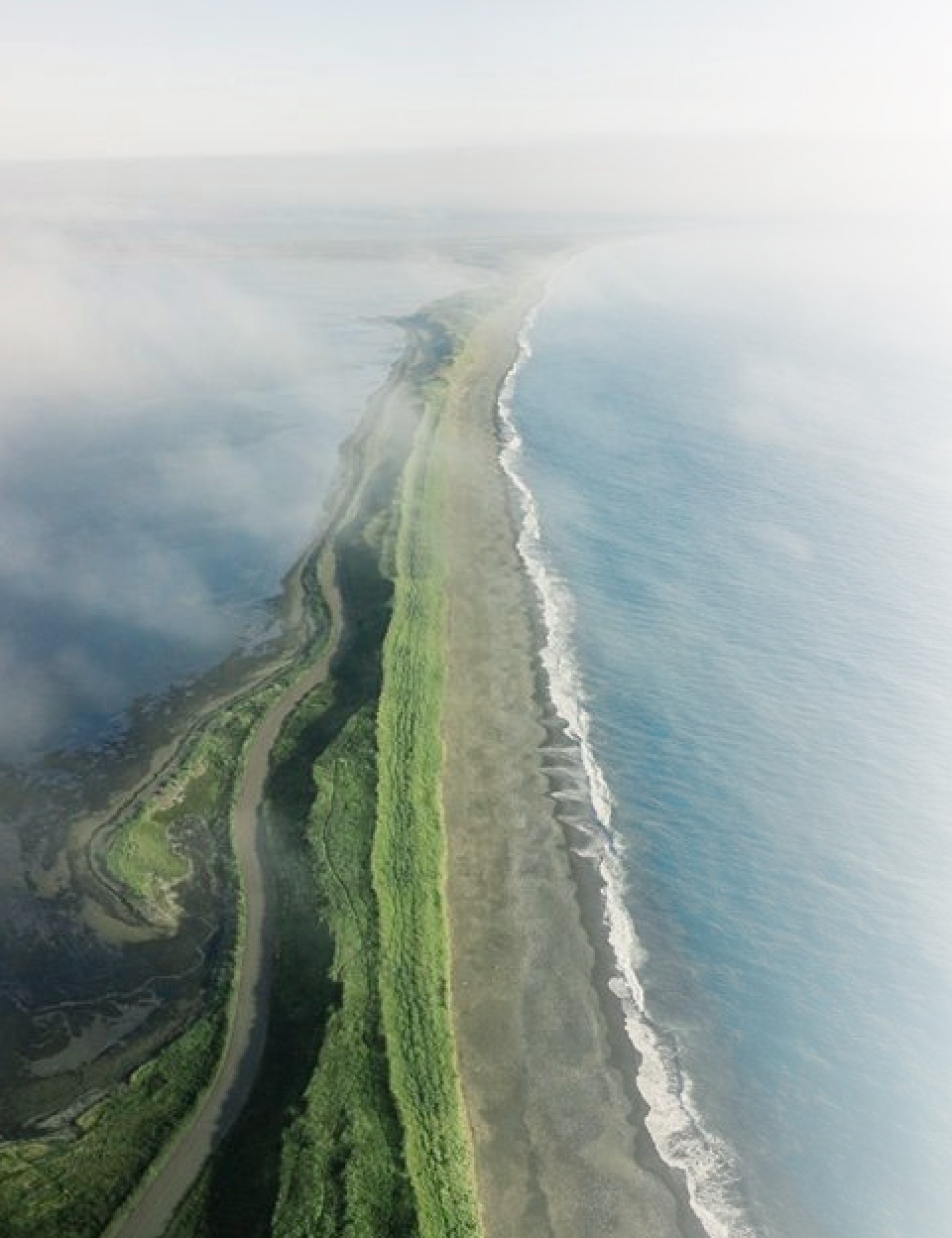 Vue aérienne de l'isthme © DR