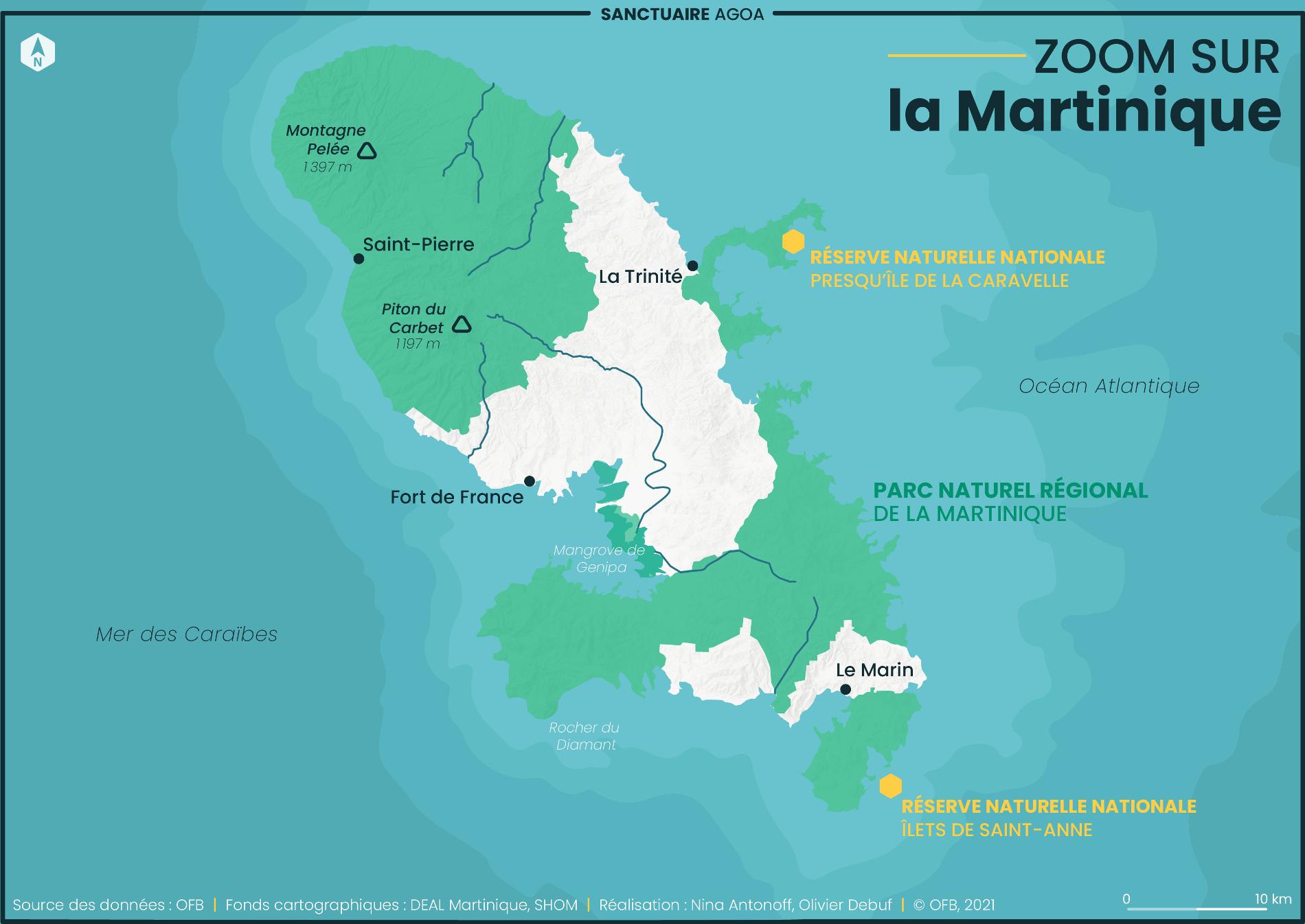 Carte Martinique