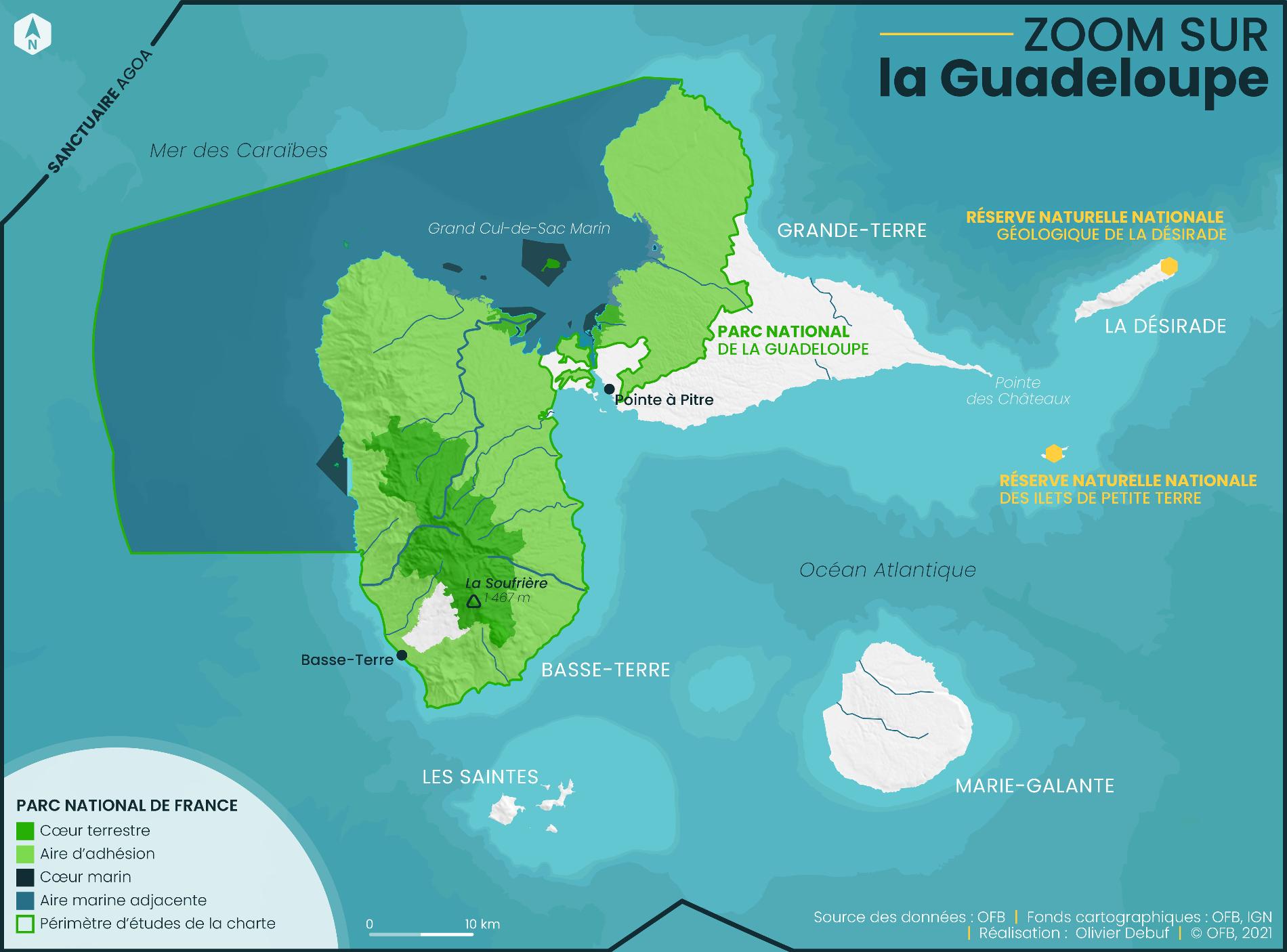 Carte Guadeloupe