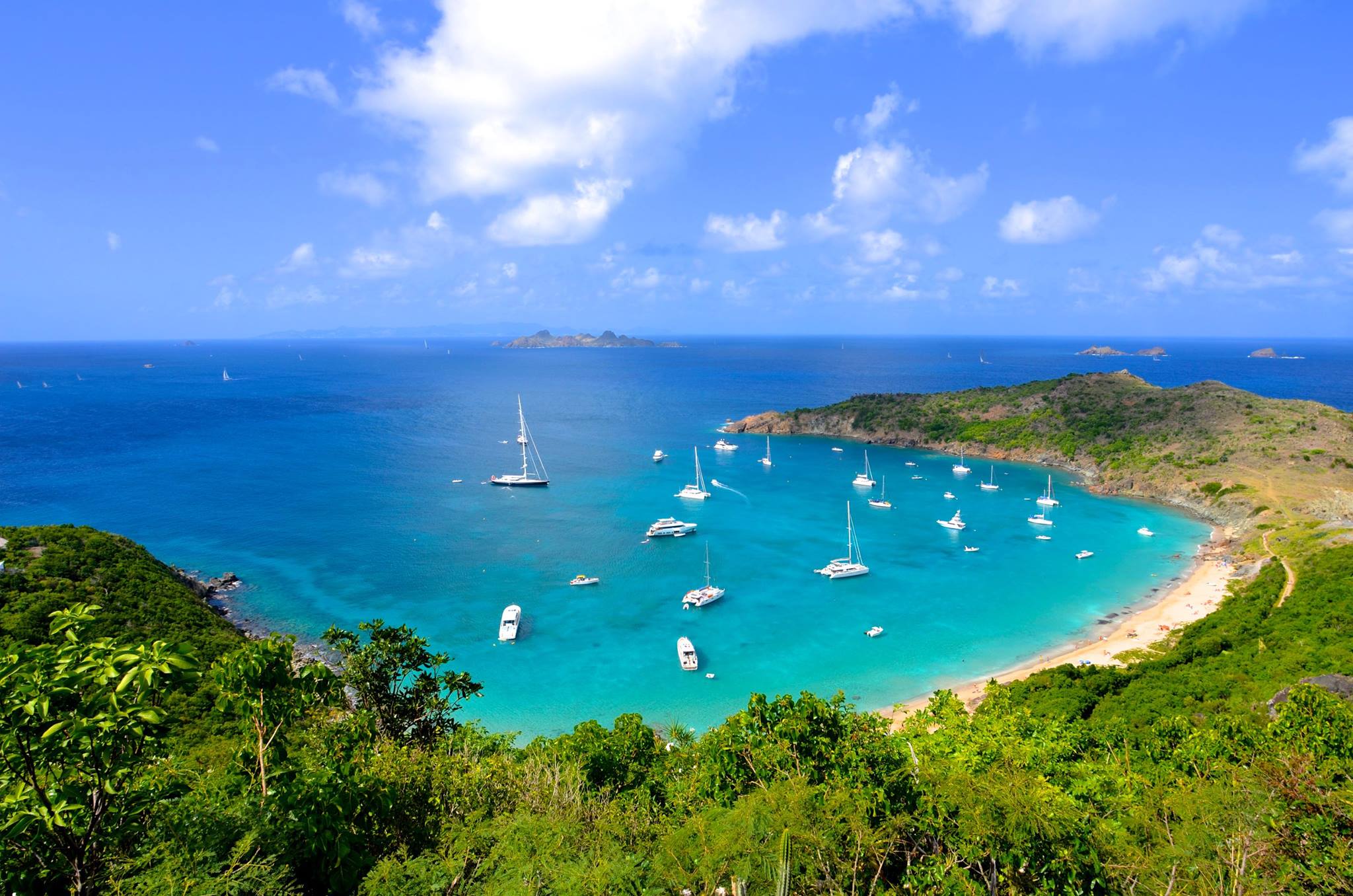 Anse de Colombier, zone de protection simple de la RNN de Saint-Barthélemy © RNN Saint-Barthélemy