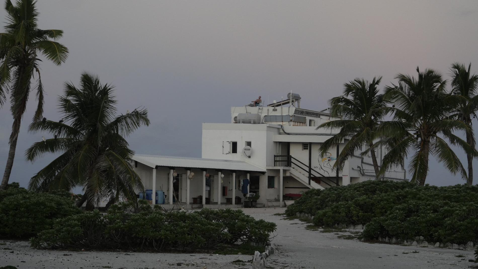 Le bâtiment principal de la base de Tromelin © Léna Margueron